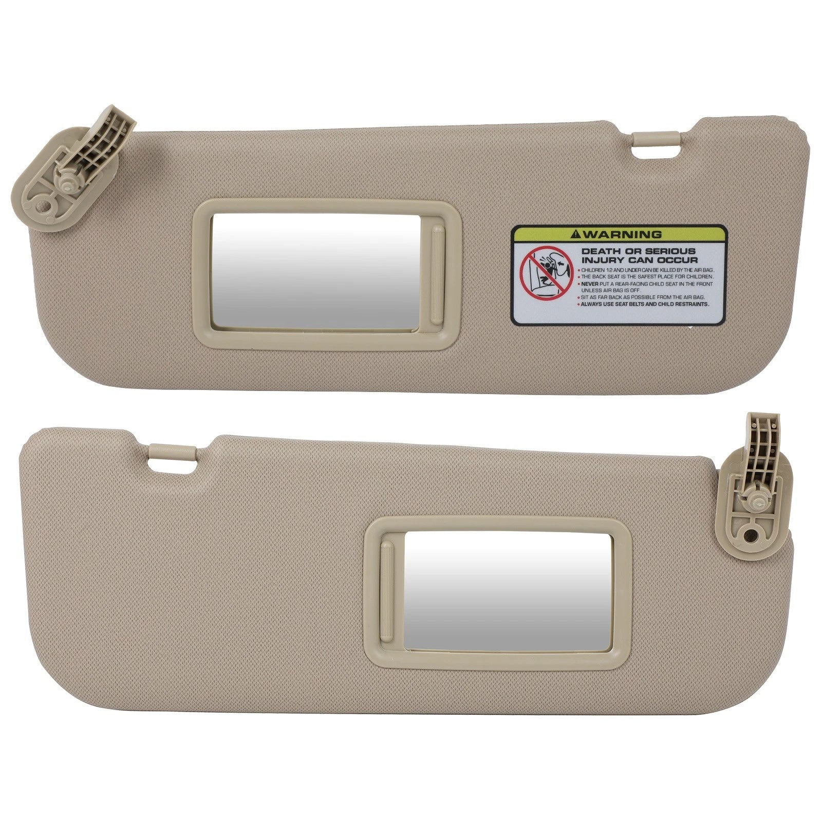 Sun Visor Set for Hyundai Elantra 2011–2014 (Tan)
