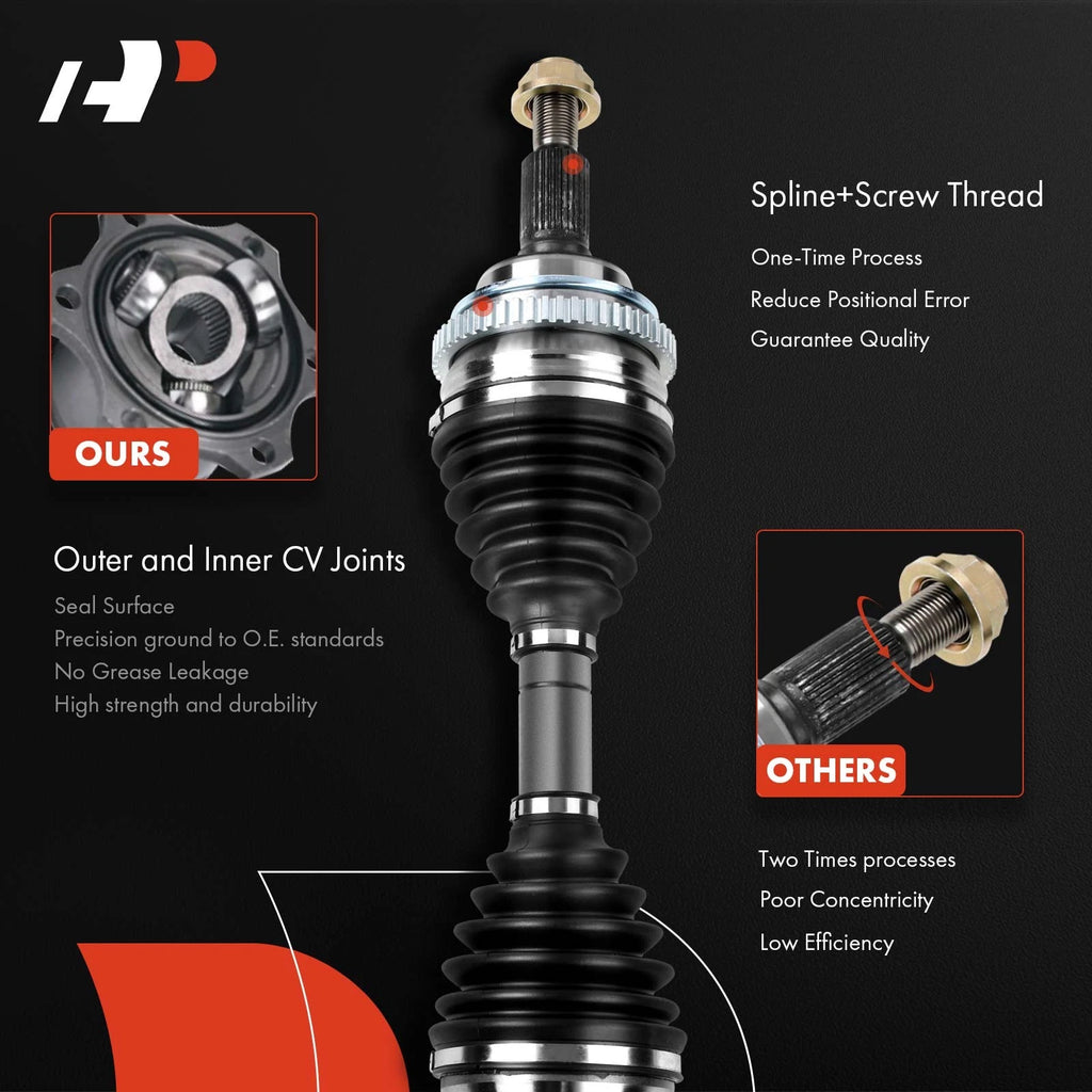 Pair Front CV Axle Assembly for Mitsubishi Montero (2001-2006)