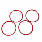 Red Alloy Wheel Rim Center Hub Caps for Cadillac SRX (2010-2016)