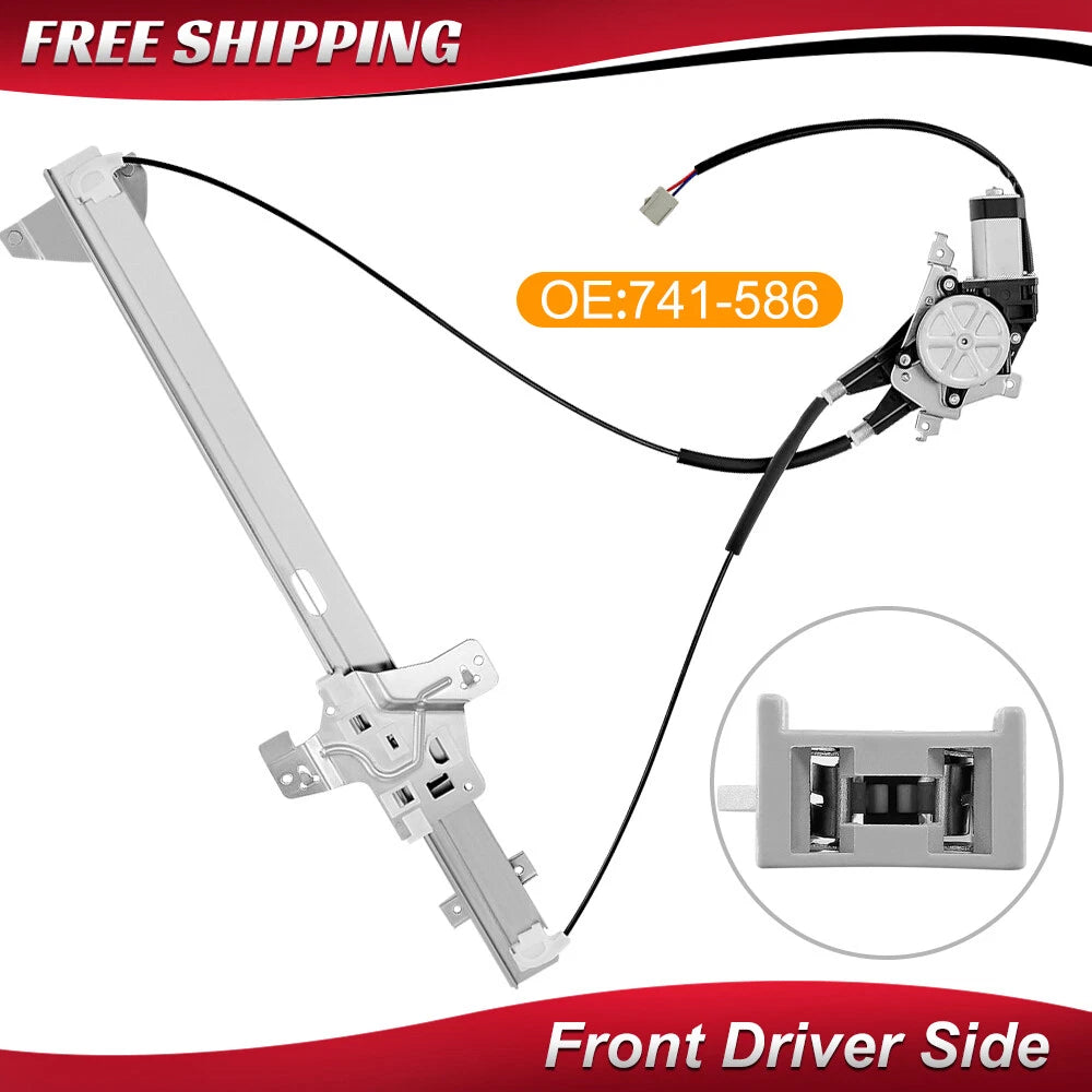 Front Left Power Window Regulator w/ Motor for Ford E-150 E-250 E-350 (2004–2014) 741-586