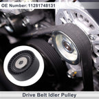 Drive Belt Idler Pulley for BMW Series 3 (1994–2006) No. 11281748131 Black