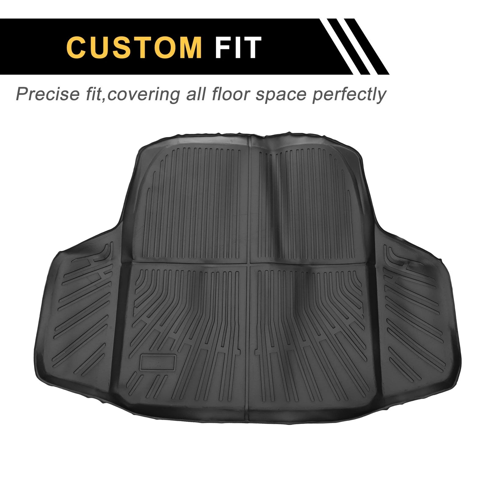 Cargo Liner Rear Trunk Mat for Honda Accord (2023–2024) TPE Stripe Pattern