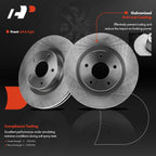 Front Disc Brake Rotor & Pad Set for Nissan Altima (2014-2018)