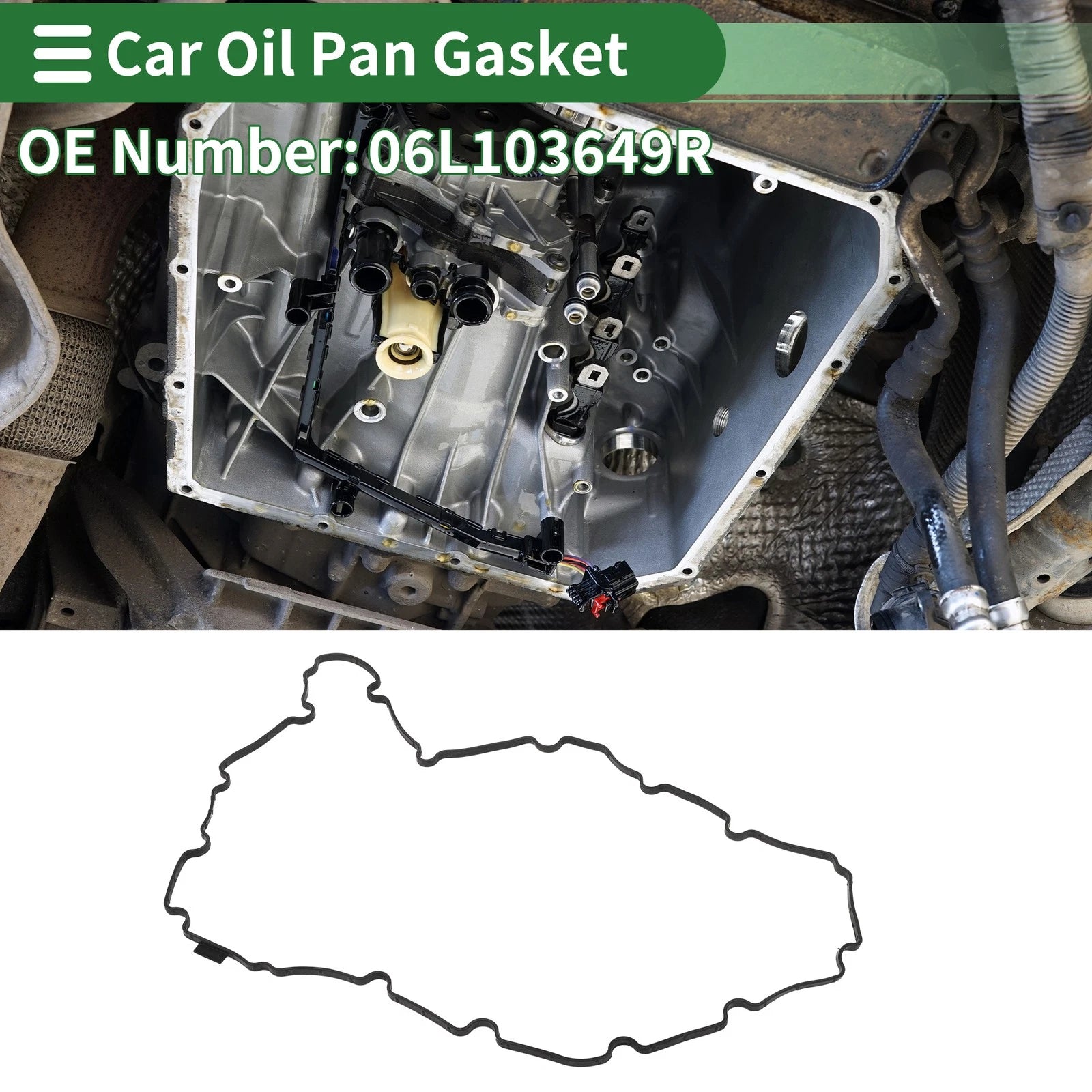 Oil Pan Gasket No. 06L103649R for Audi A4 A5 (2017–2024) 1Pc