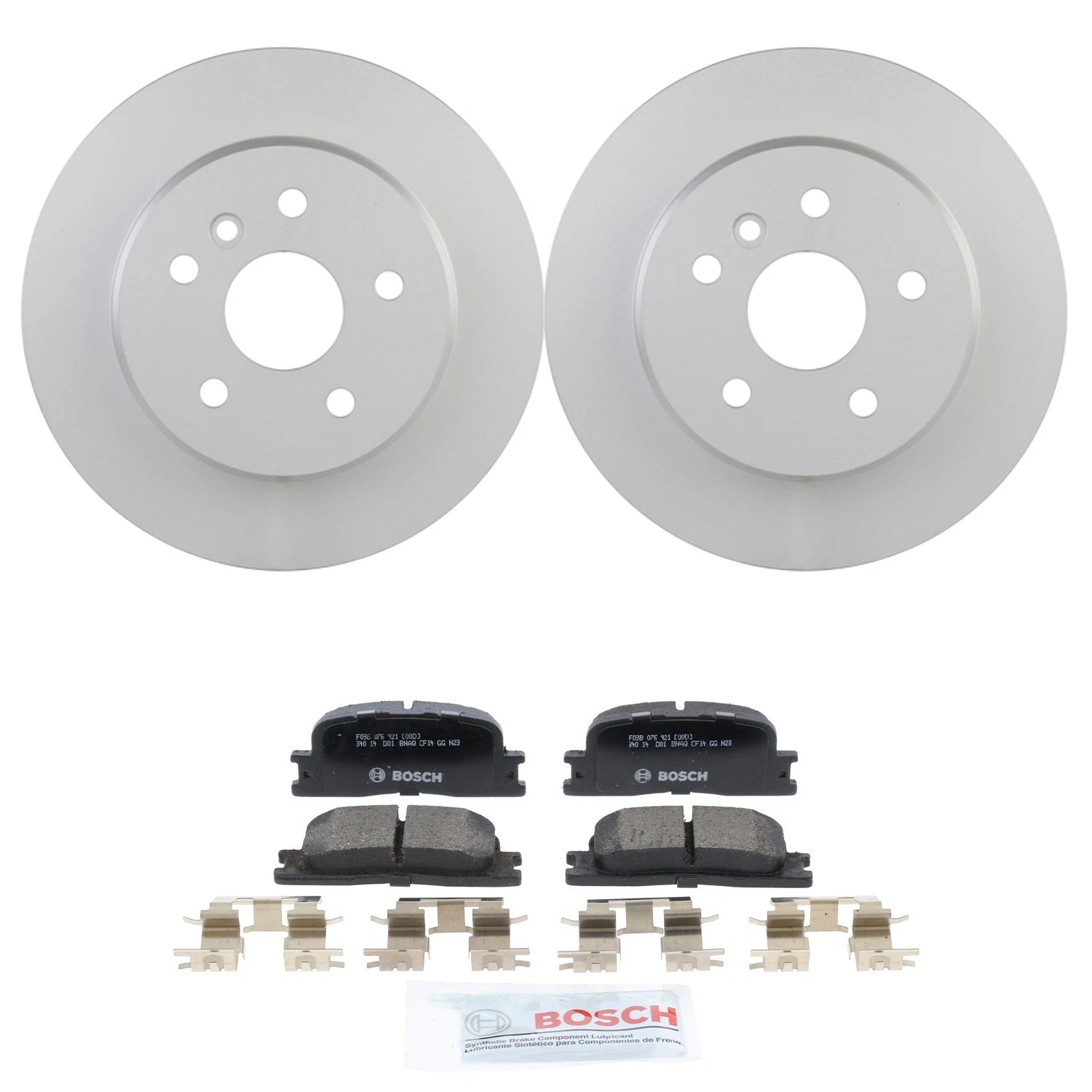 Bosch QuietCast Rear Rotors & Ceramic Brake Pads for Lexus RX300 (1999–2003)
