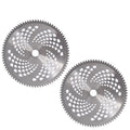 Set of 2 Carbide Tip Brush Blades 80T x 10" for Weed Eater