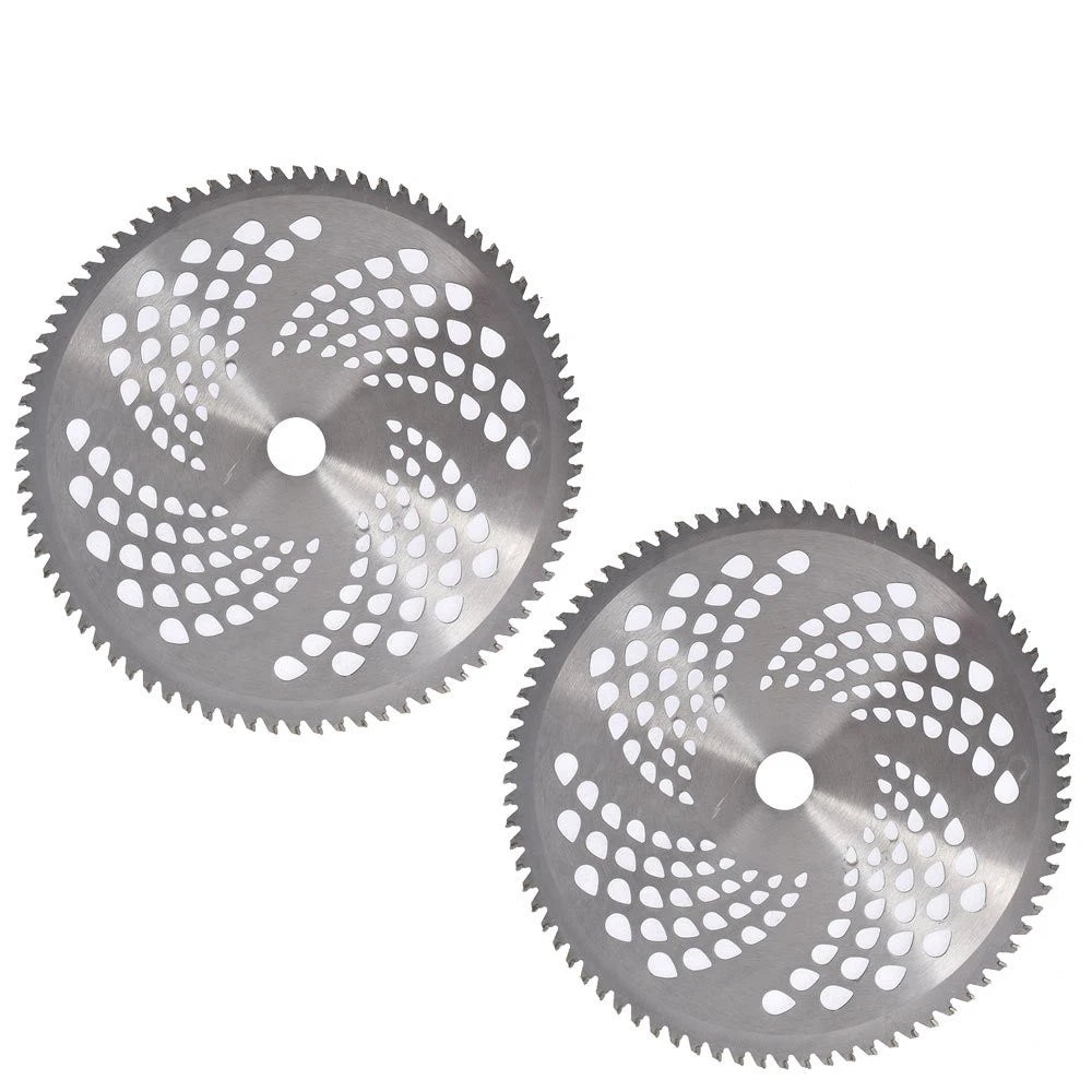 Set of 2 Carbide Tip Brush Blades 80T x 10" for Weed Eater