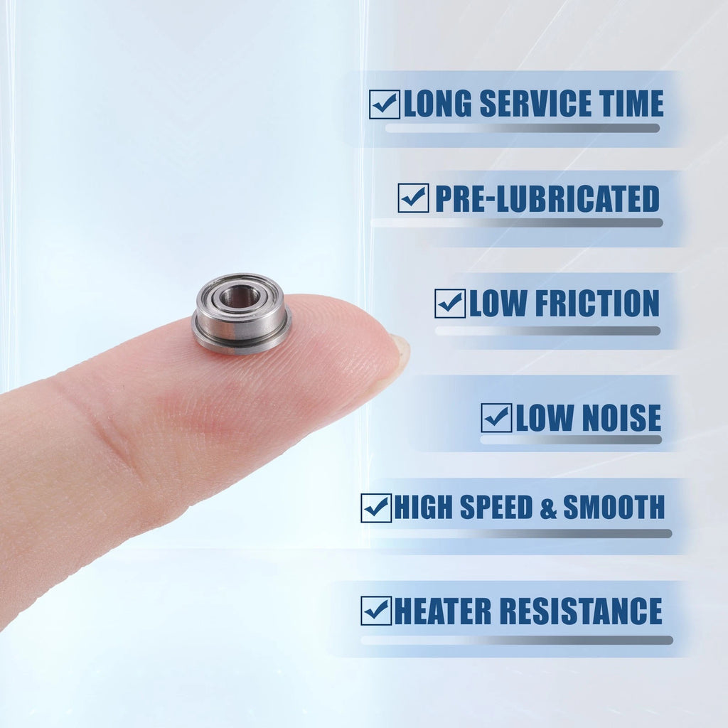 10 Pcs F683ZZ Flanged Deep Groove Ball Bearings for Various Models 