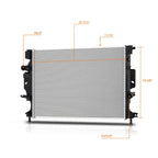 Aluminum Radiator DPI-13321 for Ford Fusion/MKZ (2013–2020)