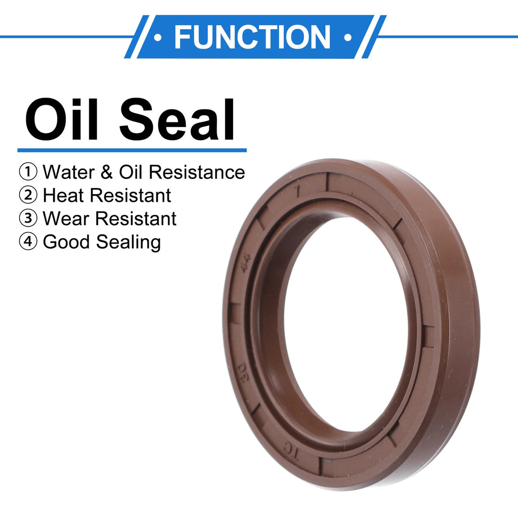 2X Oil Seal Rotary Shaft Seal FKM Rubber 30x44x7mm for [Make Model] 