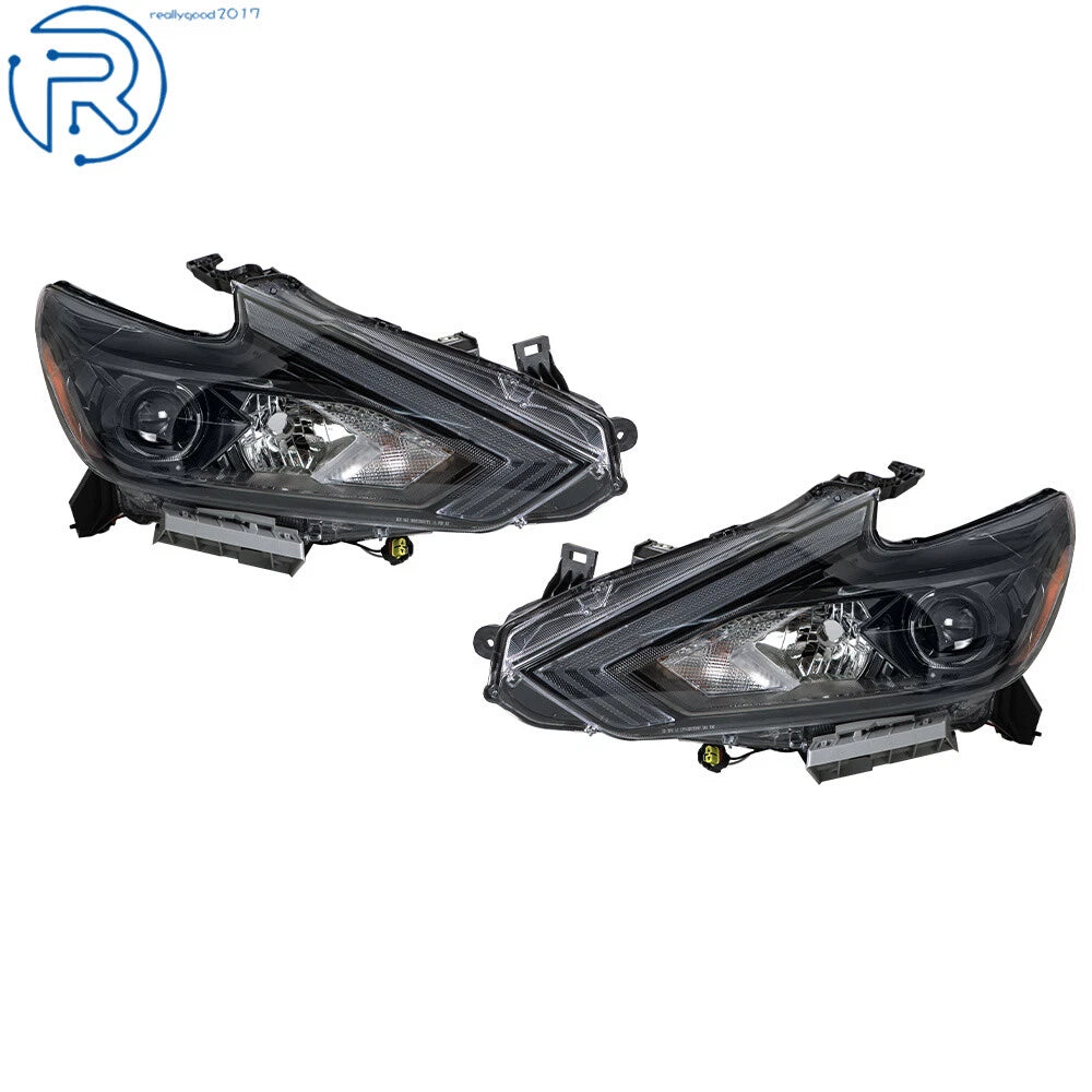 Set of 2 Halogen Headlights for Nissan Altima (2016–2018)
