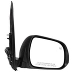 Set of 2 Black Power Heated Side Mirrors for Toyota Sienna (2011–2017)