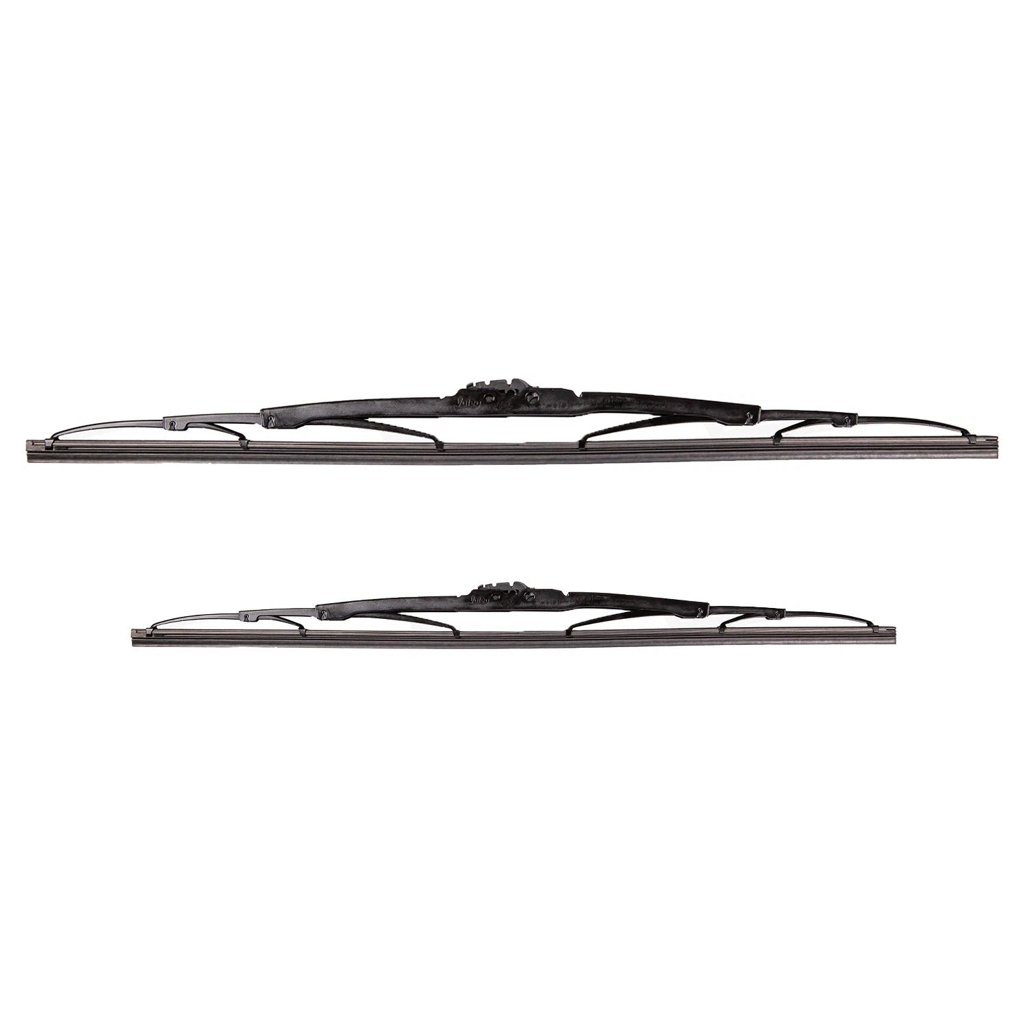 2X Valeo Traditional Titanium Front Windshield Wiper Blades for