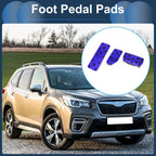 3 Pcs Automatic Foot Accelerator Pedal Covers for Subaru Forester (2019–2021) Blue