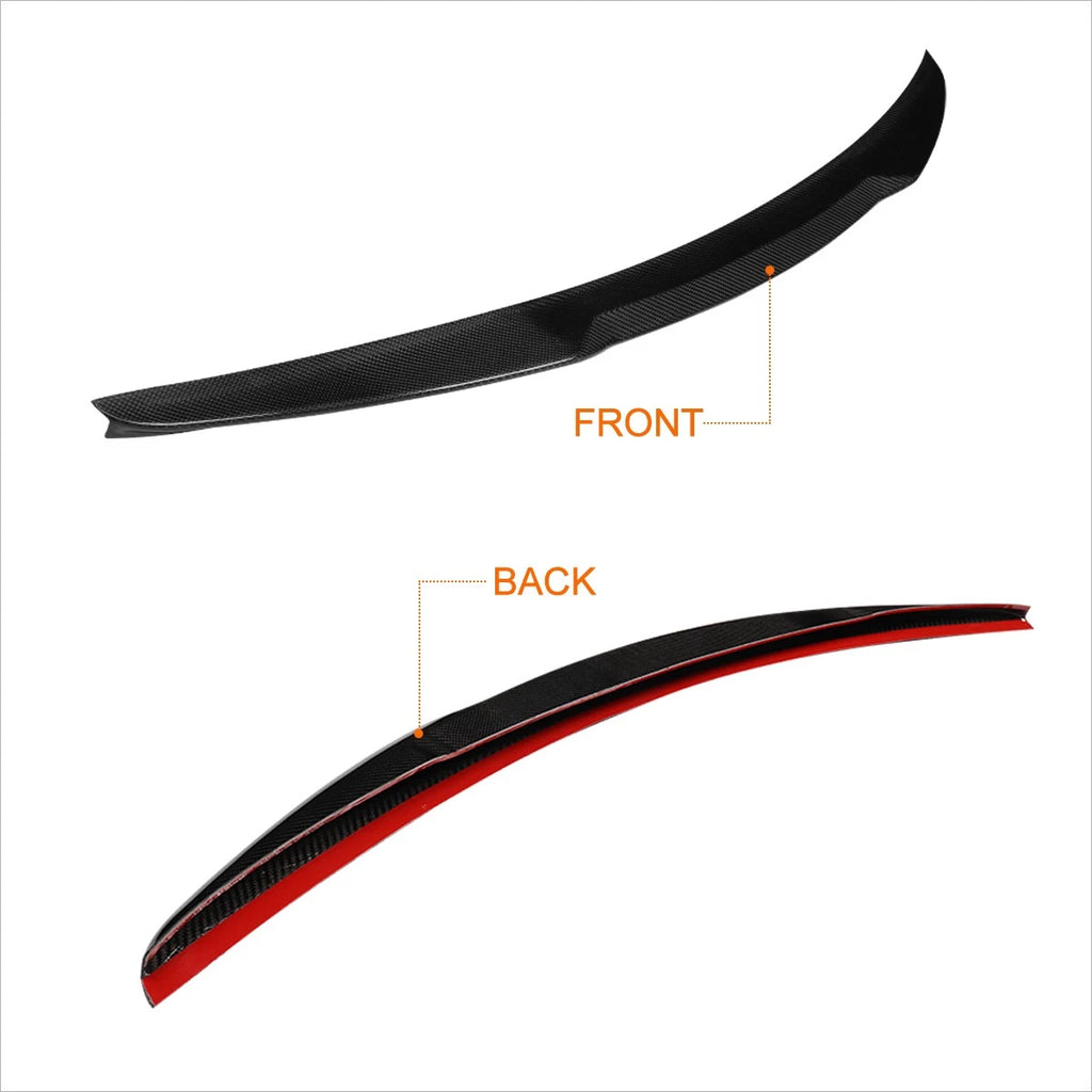 Carbon Fiber V-Style Rear Trunk Lid Spoiler for Audi A4 Quattro (2017–2021)