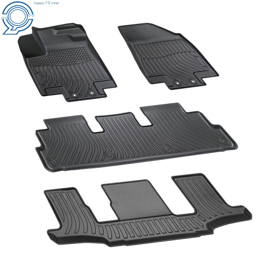 Set of 4 TPE Floor Mats for Nissan Pathfinder/Infiniti QX60 (2022–2025)