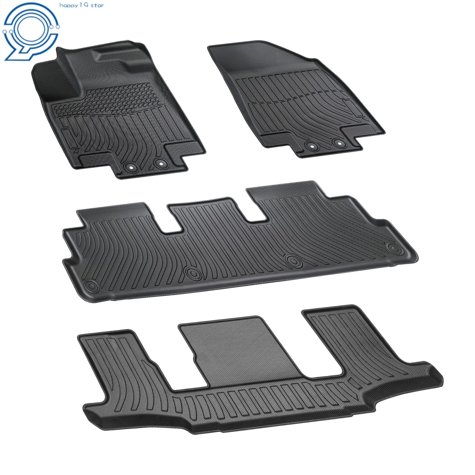 Set of 4 TPE Floor Mats for Nissan Pathfinder/Infiniti QX60 (2022–2025)