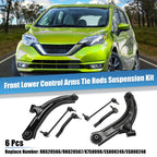 6X Front Lower Control Arms & Tie Rods for Nissan Cube (2009–2014)