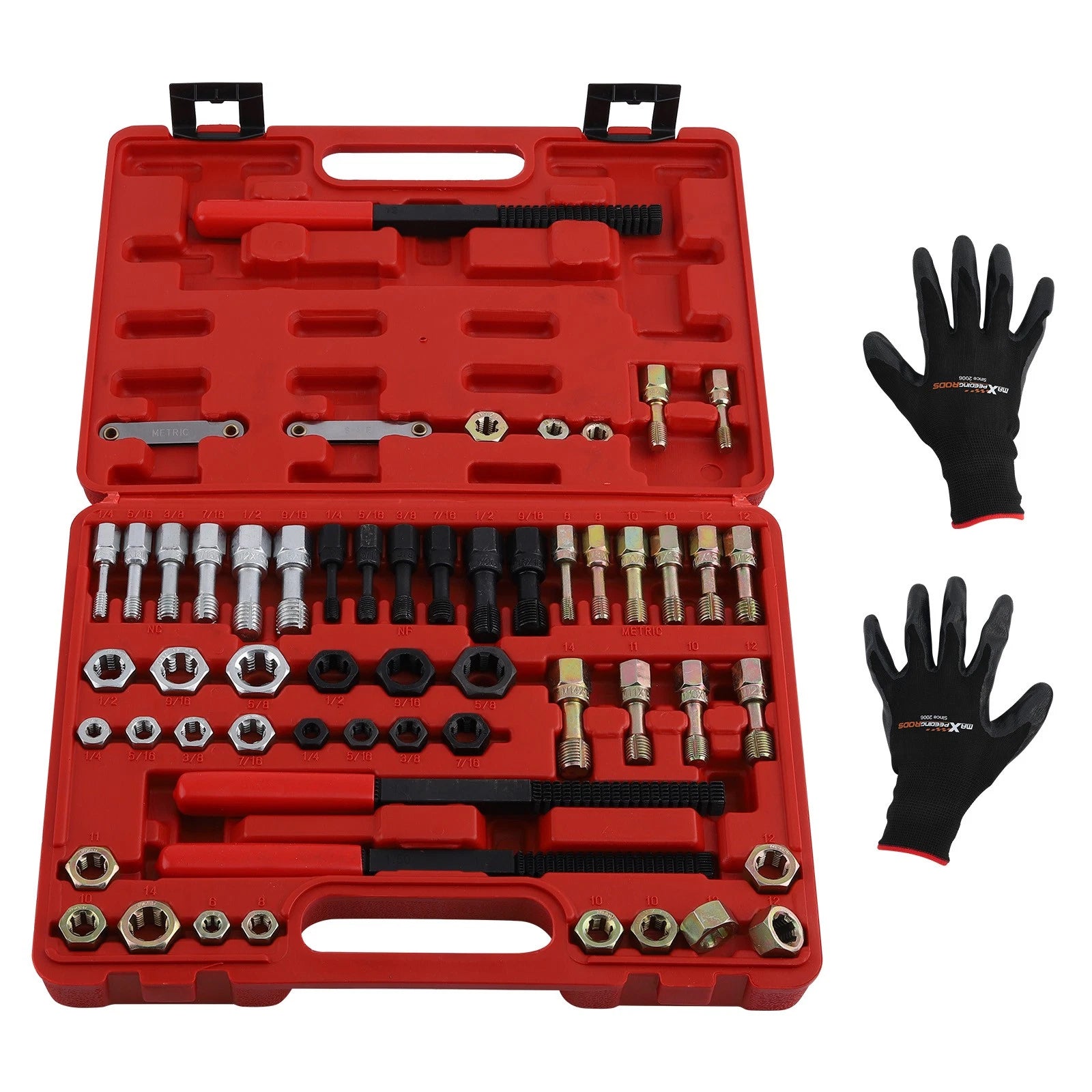 56Pcs Thread Restorer Kit for Unc Unf & Metric Threads