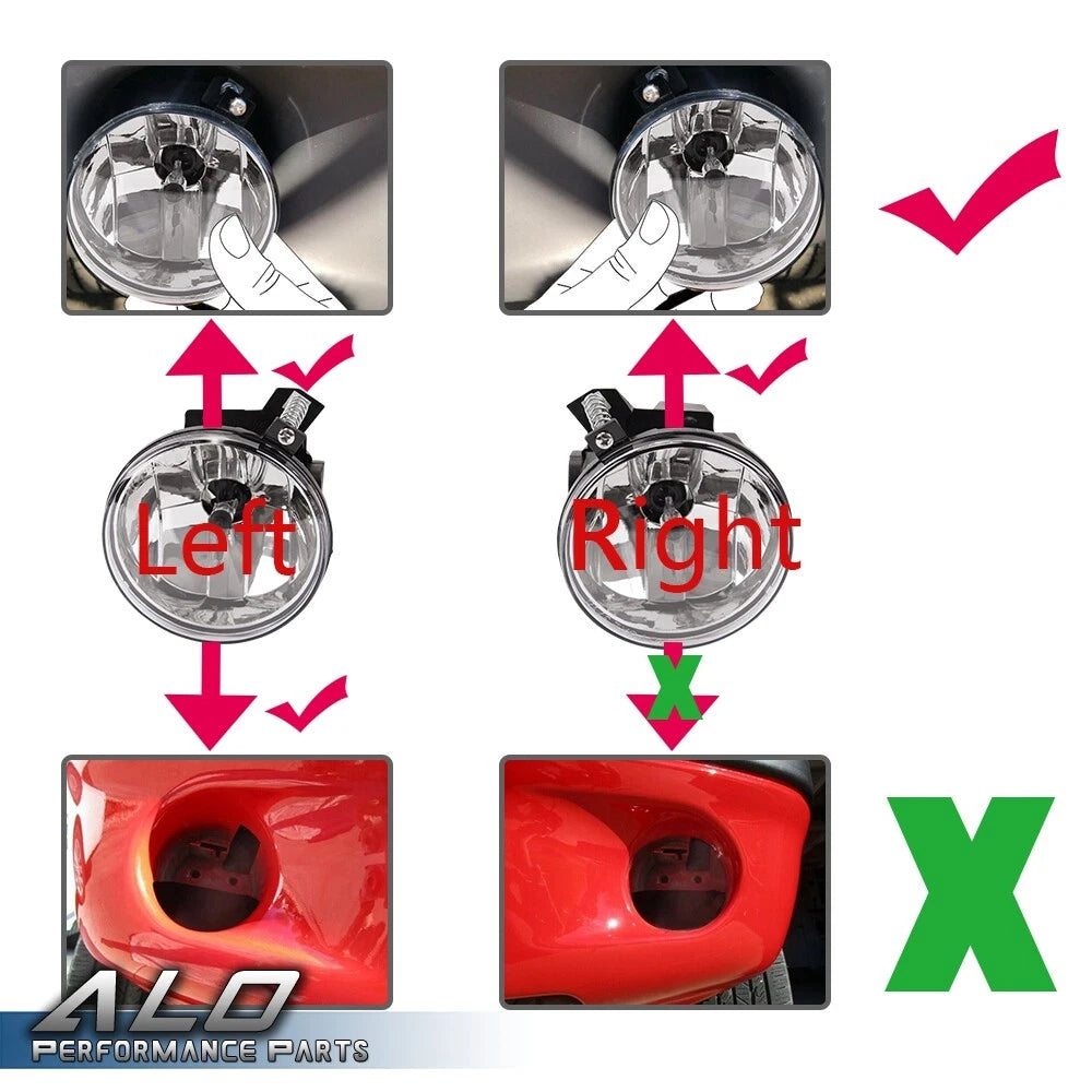 Clear Fog Light Lamps for Dodge Dakota, Durango (2001–2004)