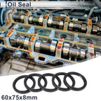 Set of 5 Oil Seal Ring for Rotary Shaft 60x75x8mm NBR Rubber