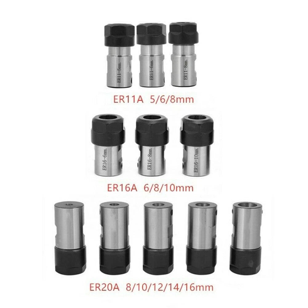Long Shank Motor Shaft Collet Chuck ER11 ER16 ER20 (Extended 516mm Rod)