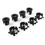 8 Pcs Black ABS Front Bumper Radar Probe Brackets for Jeep Wrangler (2018-2022)