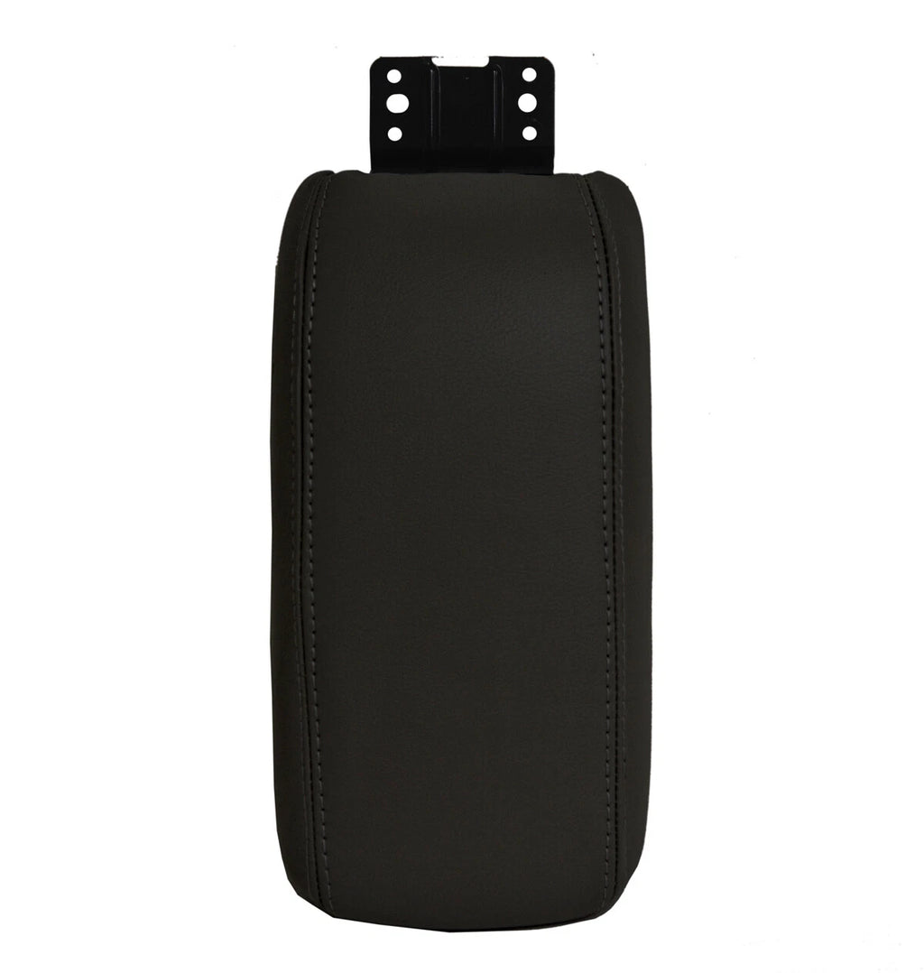 Center Console Lid Armrest Cover for Jeep Compass (2017–2020) Black PVC Leather