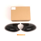 2Pcs Black M-Style Wing Side Mirror Cap Covers for BMW E90 E92 E93 (2007–2013)