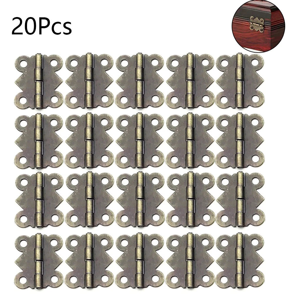 20Pcs Antique Bronze Mini Hinges for Jewelry Box (2017mm)