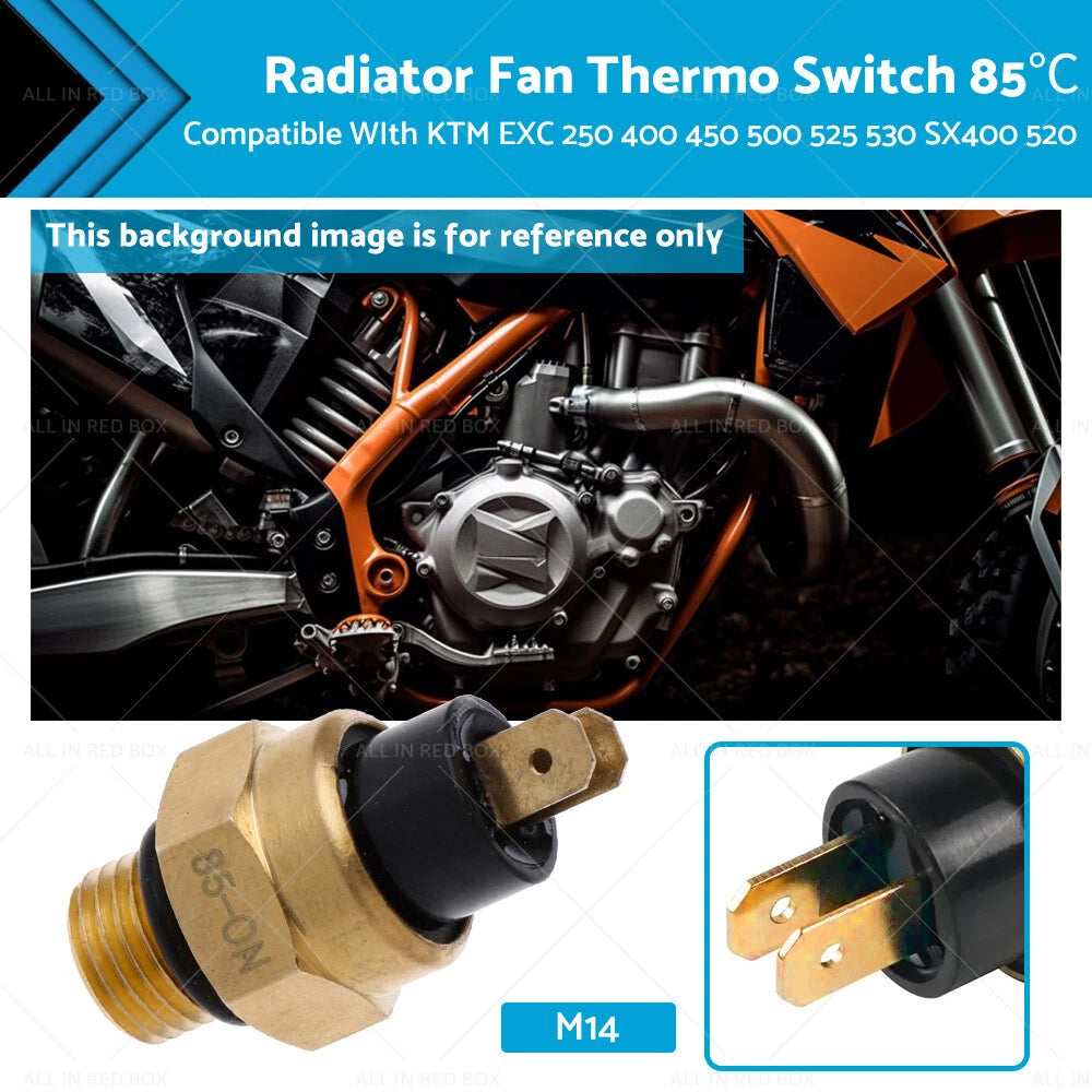 M14 Radiator Fan Thermo Switch 85℃ for KTM EXC 250 400 450 500 525 530 (2000–2023)