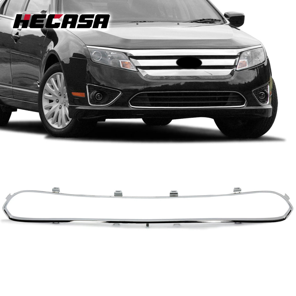 Chrome Front Bumper Cover Grille Molding for Ford Fusion (2010–2012)