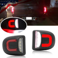 Red Tube LED License Plate Lights for Chevy Silverado GMC Sierra (2015â2023)