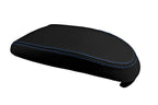 Console Lid Pull Over Cover for Ford Focus (2000–2007) Black Blue Stitch