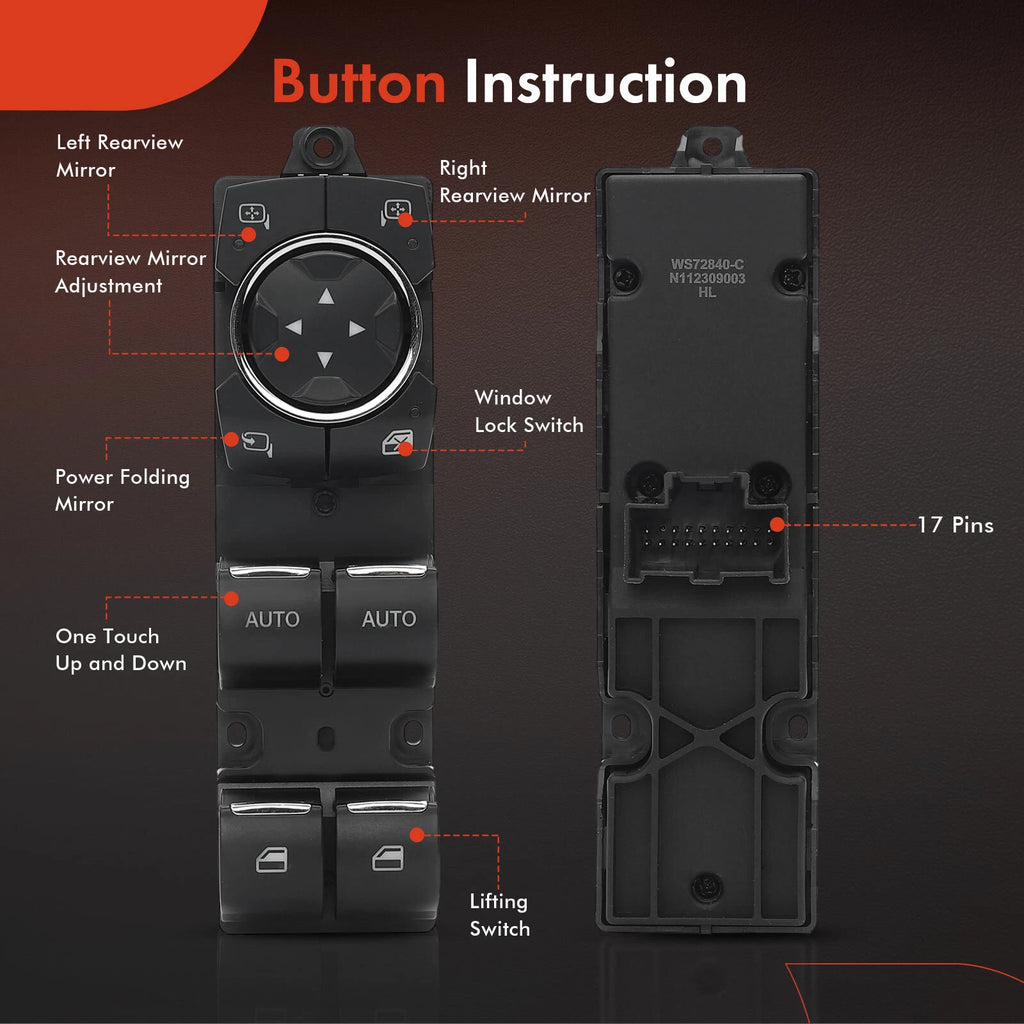 Power Window Switch for Ford Explorer Police Interceptor (2013-2021)