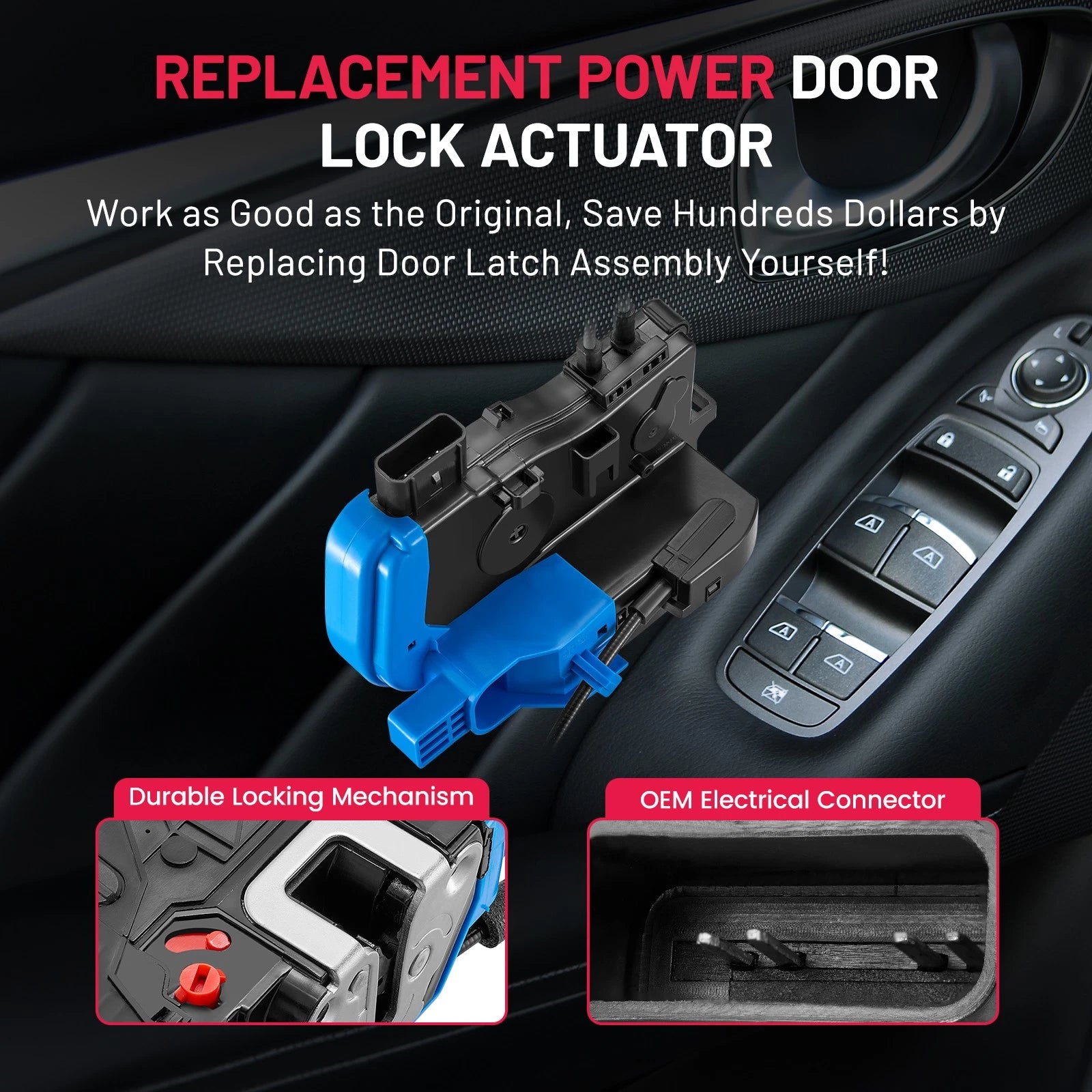 Rear Passenger Right Door Lock Actuator for Hyundai Veloster (2012–2017)