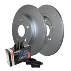 Rear Brake Kit Set of 4 Disc Rotors Bosch Ceramic Pads for Chrysler Dodge Ram