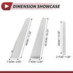 6 Pcs Door Pillar Trim for BMW 5-Series (2010-2014) Chrome Silver