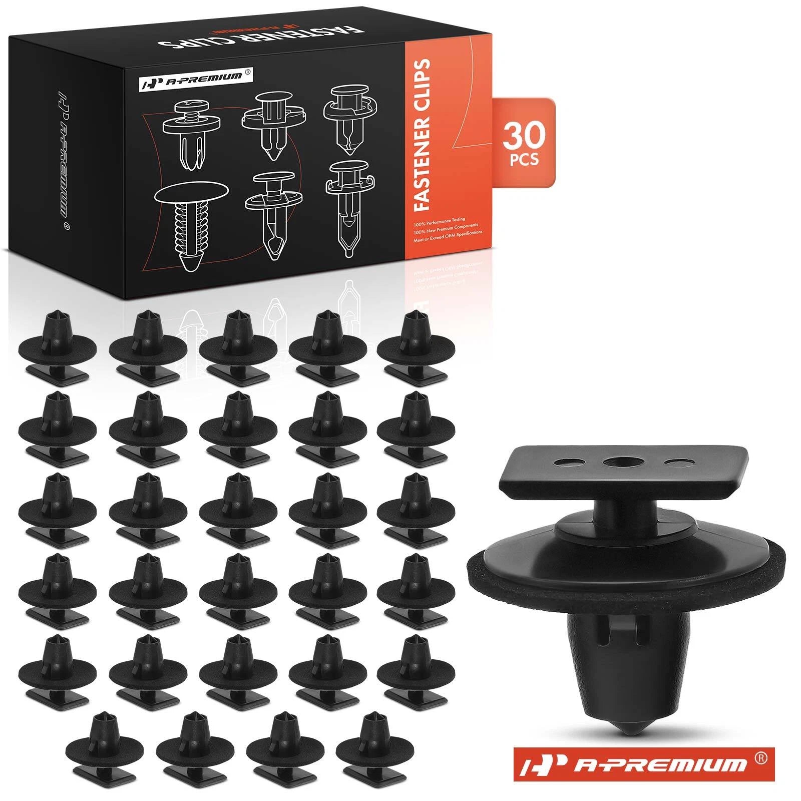 30x Nylon Rocker Panel Moulding Retainer Clips for Infiniti 