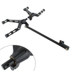 Black Driver Footrest Pedal Bracket Set for Harley Night Rod VRSC Special (07-17)