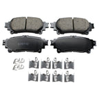 Set of 2 Rear Rotors & Akebono ProACT Ceramic Brake Pads for IS250 IS350 (2006–2015)