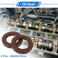 Set of 2 Oil Seal Rotary Shaft Seal FKM Rubber 40x65x10mm for Various Models