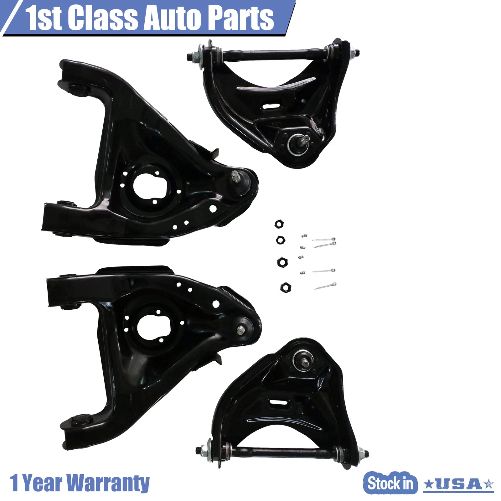 Set of 4 Control Arm Ball Joints for Chevrolet Blazer (1982–2005)