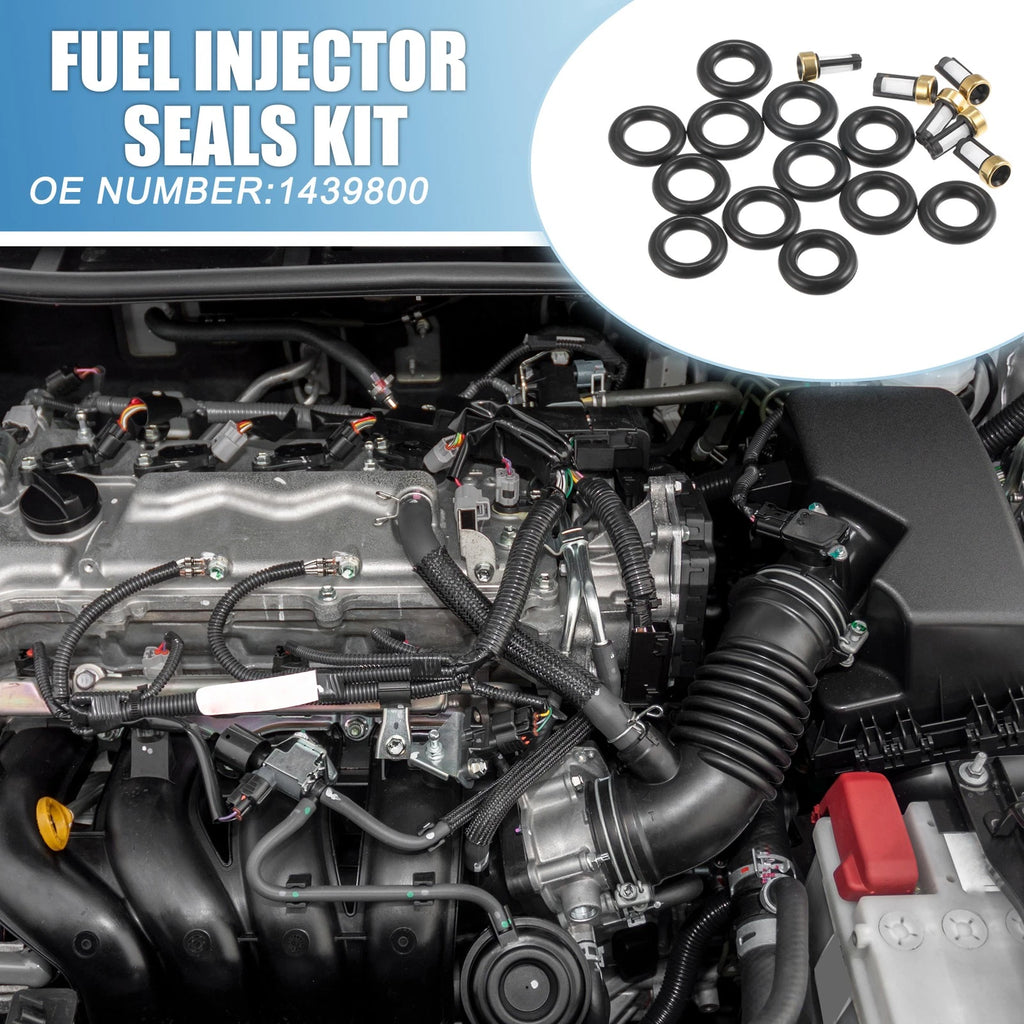 Set of 6 Fuel Injector O Rings Seals No. 1439800 for BMW X3 X5 (2004–2010)