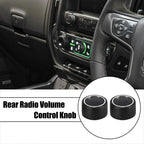 Pair Rear Radio Volume Control Knob for Chevrolet GMC (22912547) Black