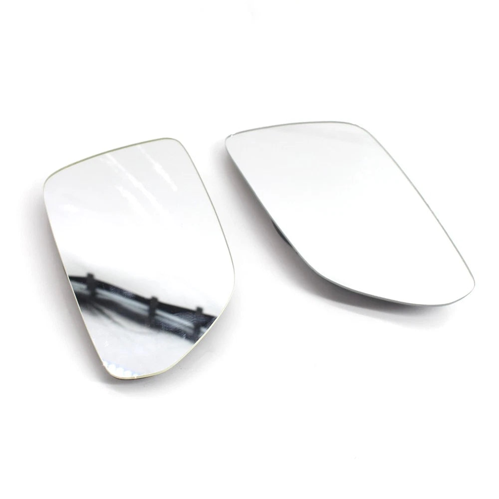 Pair Chrome Heated Door Side Mirror Glass for Skoda Octavia 1Z (2004–2008)