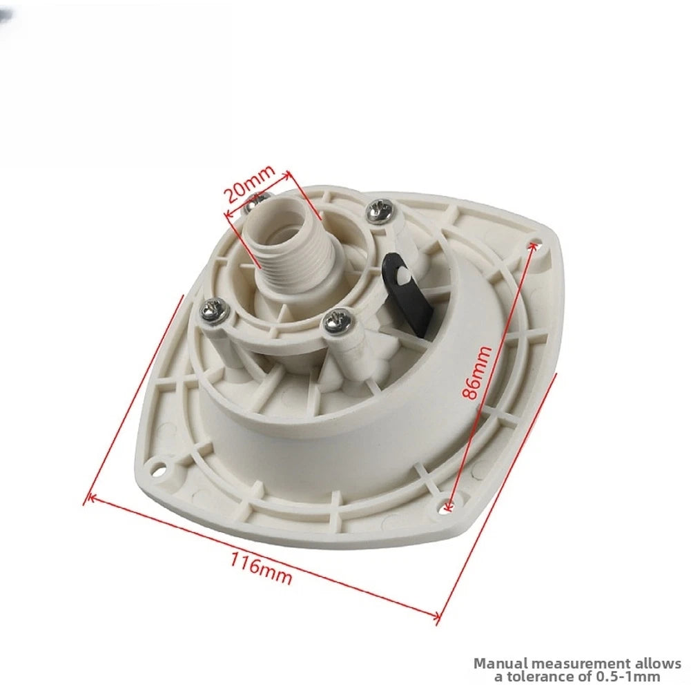 RV Water Inlet with Rotating Cover & Check Valve System for Marine Use