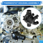 Engine Coolant Thermostat Housing Assembly for BMW X5 E70 E71 (2007–2010) X6 (2008–2010)
