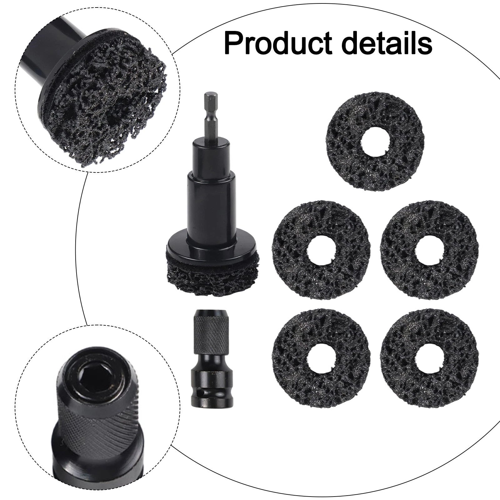 8PCS Hub and Brake Disc Rust Remover Tools for Cars (Universal)