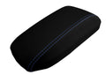 Carbon Fiber Console Lid Cover for Toyota Corolla (2014–2019) Blue Stitch